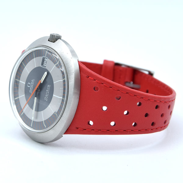 1969 Omega Geneve Dynamic Automatic with Rarer Grey bulls eye Dial 166.039 in Stainless Steel