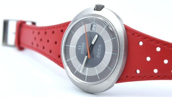 1969 Omega Geneve Dynamic Automatic with Rarer Grey bulls eye Dial 166.039 in Stainless Steel