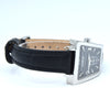 Corum Trapeze ladies ref. 105.404.20 stainless steel quartz watch, black dial with original buckle