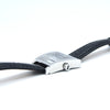 Corum Trapeze ladies ref. 105.404.20 stainless steel quartz watch, black dial with original buckle