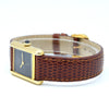 Cartier Ladies classic 1980s Vintage Tank Mechanical Manual Wind watch with Black Onyx- spider web lacquer