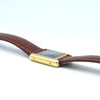 Cartier Ladies classic 1980s Vintage Tank Mechanical Manual Wind watch with Black Onyx- spider web lacquer