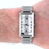 1990s Alfred Dunhill 'Facet' swiss quartz Date Wristwatch with White Roman Dial on Bracelet + Box