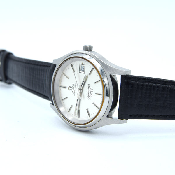 1971-75 Omega Seamaster Cosmic 2000 full set Large Automatic Date Model 166.128 + Box Papers