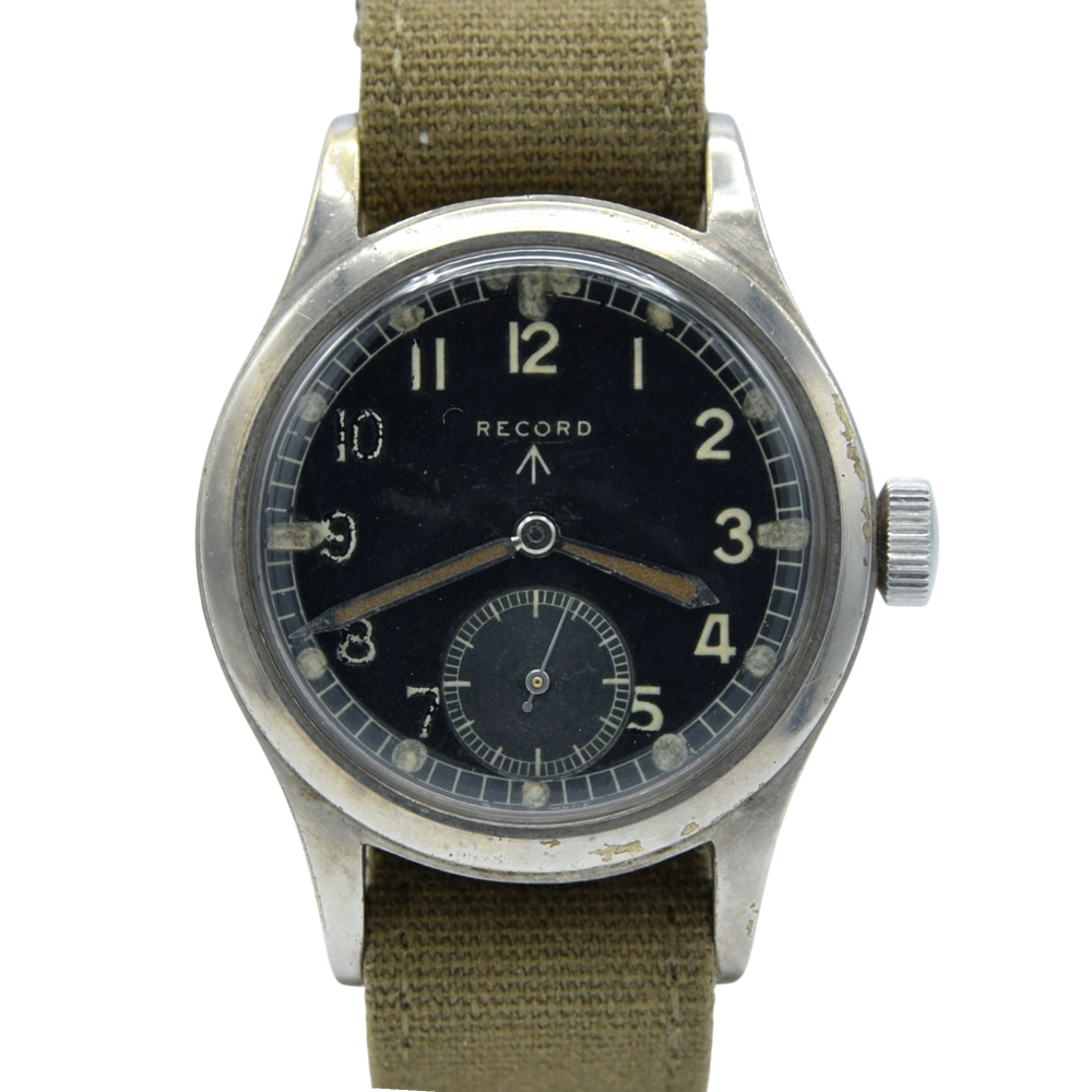 1945 Record watch co original British Military WWW Dirty Dozen Wristwatch Army issue Cal 022K
