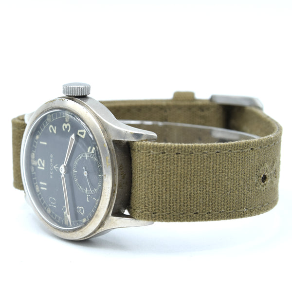 1945 Record watch co original British Military WWW Dirty Dozen Wristwatch Army issue Cal 022K