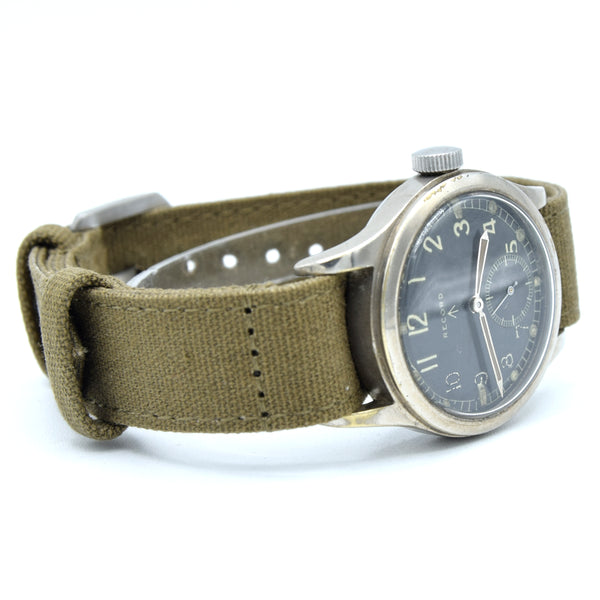1945 Record watch co original British Military WWW Dirty Dozen Wristwatch Army issue Cal 022K