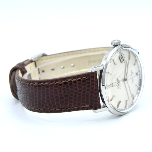 1963 Omega Seamaster Deville steel Automatic all original silvered Dial date Model 166.020 sharp condition
