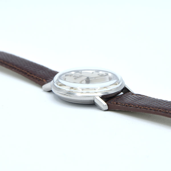 1963 Omega Seamaster Deville steel Automatic all original silvered Dial date Model 166.020 sharp condition