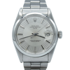 1973 Rolex Oyster Perpetual Date Model 1500 with Rare satin Silver "Radial Dial" in Stainless Steel on Oyster Bracelet
