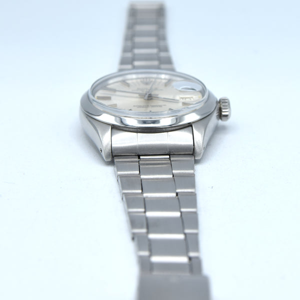 1973 Rolex Oyster Perpetual Date Model 1500 with Rare satin Silver 
