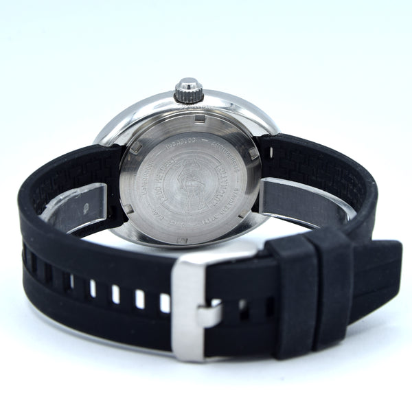 1970s Mondaine 'Egg' Oval Diver style large Automatic wristwatch Bakelite Bezel 38mm