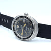 1970s Mondaine 'Egg' Oval Diver style large Automatic wristwatch Bakelite Bezel 38mm