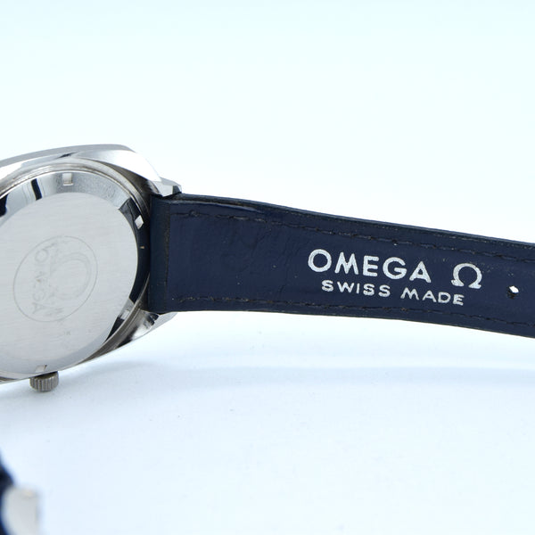 1974-1978 Omega Genève 166.0164 Mint Automatic Large Hooded Model + Box Papers & Strap