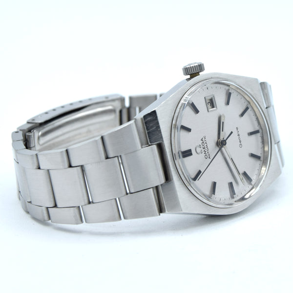 1972 Omega Sharp Genève Automatic Date ref. 166.099 – stainless steel integrated bracelet – cal. 1481 push-date