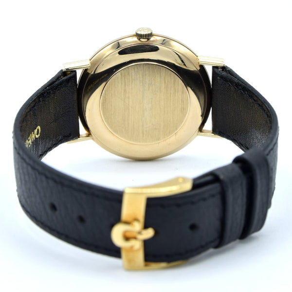 1970/72 Omega Geneve Watch in Solid 9ct Gold English Case Model 131/25016 + Strap & Buckle  - Unpolished