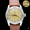 1950 Tudor Oyster Royal Shock-Resisting 'All Arabic numerals' Steel Wristwatch Model 7804 34mm All original patina