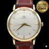1958 All original Elegant Omega Automatic Dress Watch with Cross Hair Dial Model 13308 in 9ct Gold Cal 501