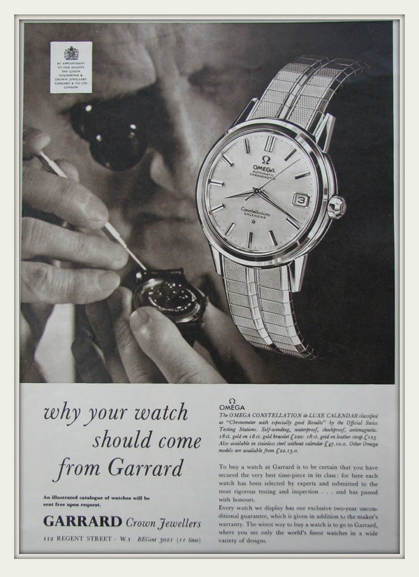 1958 Omega Constellation Chronometer Early Model 2943 with aged Patina Dial in Gold & Steel