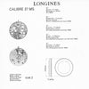 1951 Longines classic Sei Tacche Watch with Mixed Arrow and Arabic Numerals Model 5697