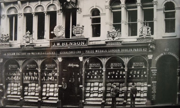 1895-1900 J.W. Benson of London Substantial Railway Guards Nickel Case Pocket Watch - Early All-English Lever