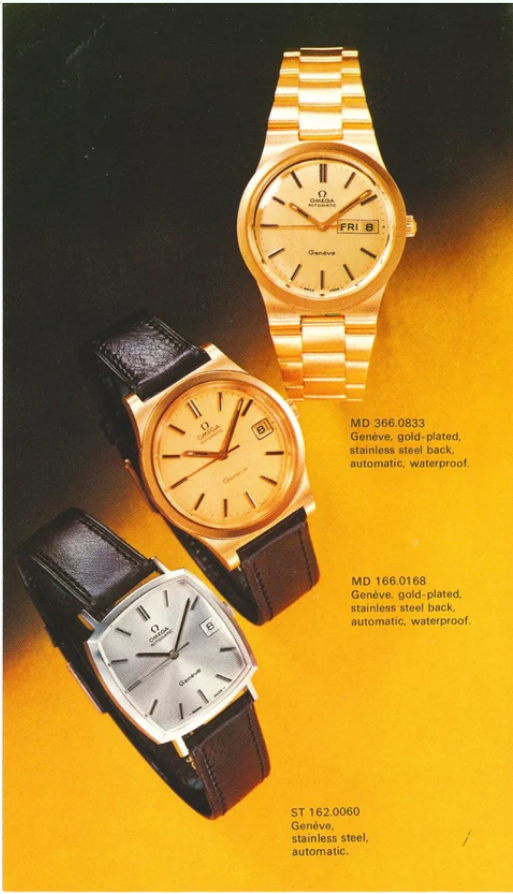 1973 Omega Genève “TV case” ref. 162.0052 – steel automatic – cal. 1012 – silver sunburst dial – original plexi & crown