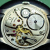 1930s Vertex of London unusual Wristwatch with white enamelled dial in steel English Made Case