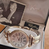1992 - 1993 Rare Designer RoyKing large bangle watch 925 Sterling silver London hallmark + Box papers & Tag