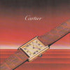 1970s Classic  Rare Cartier Tank Must De with 'Lemon' Roman Numeral Dial box, Buckle & Card