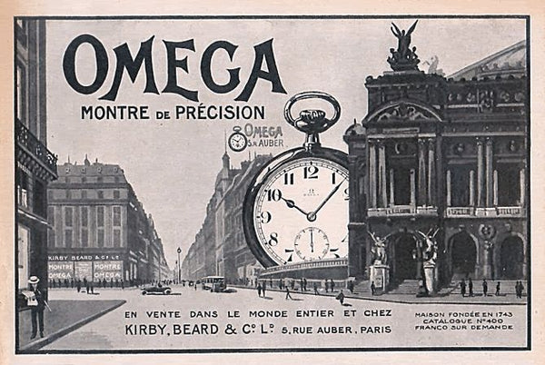 1910 Omega Full Hunter Pocket Watch – Niello Silver & Gold Case, Grand Prix Paris 1900 Medals