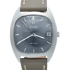 1969 Omega De Ville Automatic Date 162.045 stainless steel cushion case – stunning slate blue / grey dial – Cal 1002