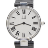 1977 Alfred Dunhill silver 925 sterling "hobnail" guilloché.' swiss Mechanical Vendome Wristwatch with strap - buckle - box