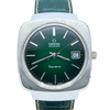 1973 Omega Genève Automatic Large Hooded Model 166.0164 with rare emerald green Dial 