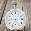1912 Jw Benson of London solid silver all English made  3/4 plate lever open faced pocket watch