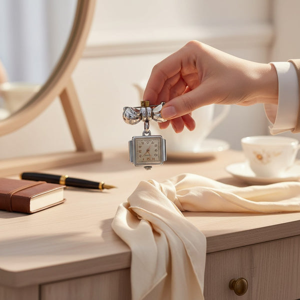 1940s New Old Stock Ladies Mechanical Pendant Watch – Swiss Movement – Retailed by McDowells in Dublin – Unused Time Capsule