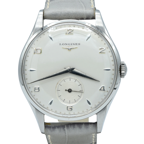 1954 Longines classic Manual Wind 35mm Wristwatch Model 7035 fully restored with renown Cal 12.68z