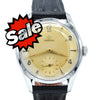 1952 Omega 36mm Model 2639 in a Substantial Stainless Steel Screw-Back Case All Original two tone dial