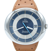 1973 Omega Geneve Dynamic Automatic Day Date with Two Tone Silver and Blue Bullseye Dial Model 166.107
