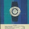 1969 Omega Geneve with Gorgeous matte blue Dial Model 135.033 in steel with strap and buckle