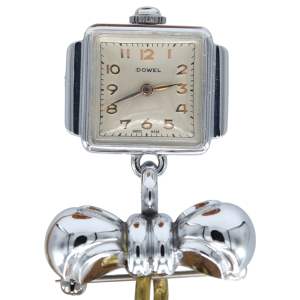1940s New Old Stock Ladies Mechanical Pendant Watch – Swiss Movement – Retailed by McDowells in Dublin – Unused Time Capsule