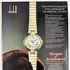 1980s Alfred Dunhill Millennium Mid-Size Watch - Gold Tone and Steel - Swiss Quartz