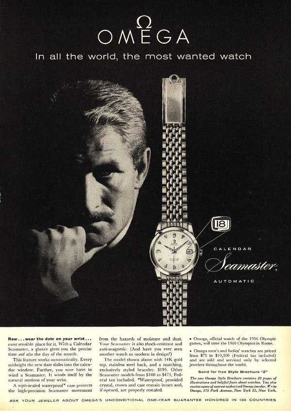 1958 Omega Seamaster sharp Automatic Date Wristwatch Model 2849 with Original Off-White Dial on  BOR Bracelet