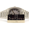 1970s NOS Zenith stainless steel Automatic Pilot Integrated Bracelet graphite dial