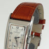 (Reserved) Rare Omega Marine Deco Rectangular Tonneau Pupitre Wristwatch in Staybrite Case Circa 1934
