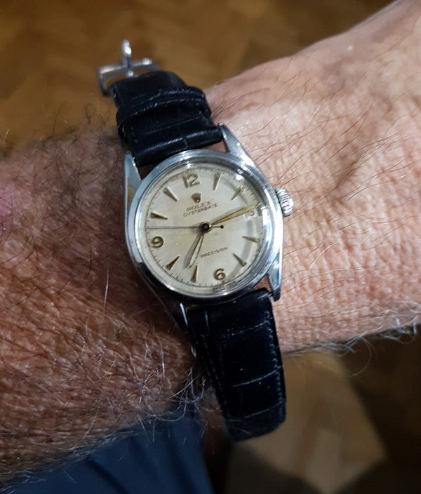 Rare Rolex Oyster Precision Red Date with Originial Dial in Stainless Steel 1953