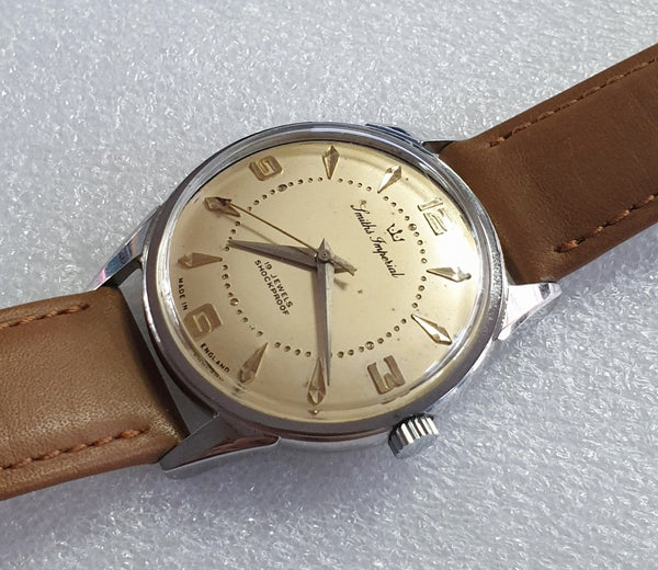 Smiths Imperial English Wristwatch in Stainless Steel Circa 1958-60