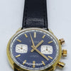 1970s Rone Valjoux Chronograph with Blue Dial in Gold Plate