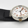 1928 JW Benson London Trench Style Screw Back and Front Silver Dennison Case with Cyma Tavannes Movement