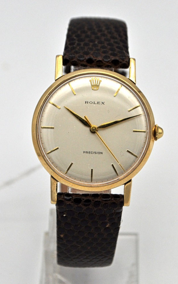 Rolex Precision with Long Lugs Model 12376 in 9ct Gold 1964