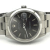 Rolex Oyster Perpetual Date with Charcoal Grey Dial in Stainless Steel Model 15200 with Box and Papers Dated 1990